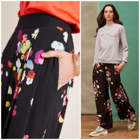 Anthropologie x Delpozo Floral-Print Trousers - Picture 5 of 9